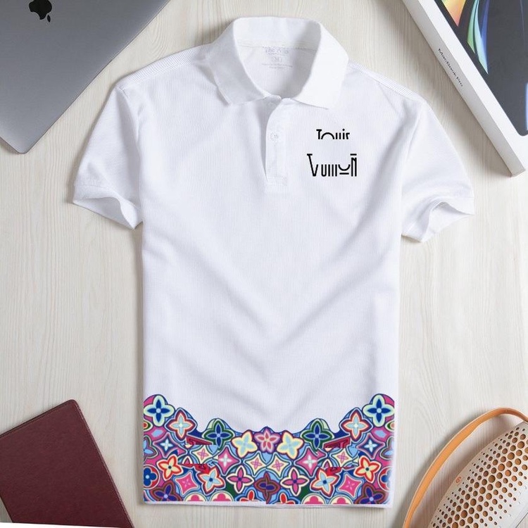 ÁO THUN POLO NAM NỮ CỔ TRỤ HỌA TIẾT NV HOA SIÊU CHẤT ( HÌNH ẢNH ĐÃ QUA XỬ LÝ , NHẬN HÀNG ĐỦ CHI TIẾT