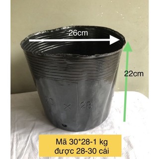 1kg bầu ươm cây giống, bầu bịch, bầu bát kt 28x30