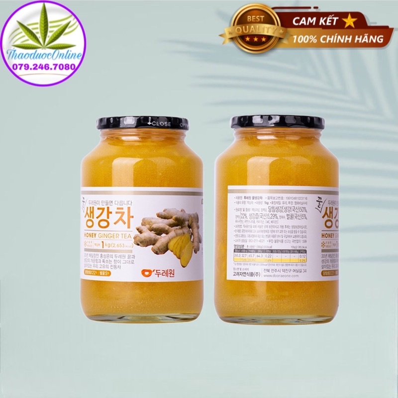 Mật Ong Gừng Hàn Quốc 1kg/lọ