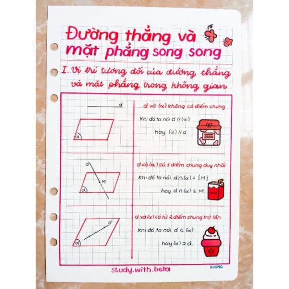 SỔ TAKENOTE TOÁN 11 TẶNG STICKER CUTE VÀ NHÃN VỞ