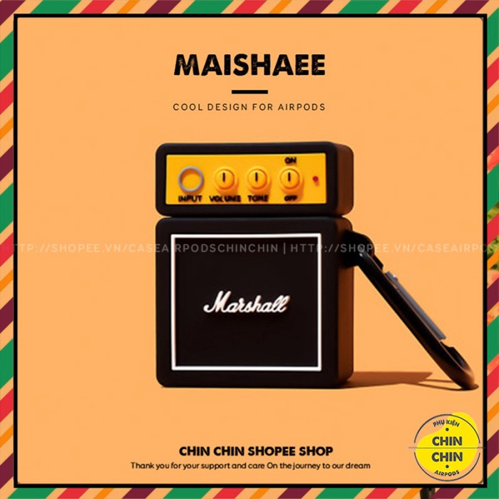 ▀ 👉 Case Vỏ Bao Airpods Đựng Tai Nghe Airpod 1 2 Pro Loa Marshall giá tốt