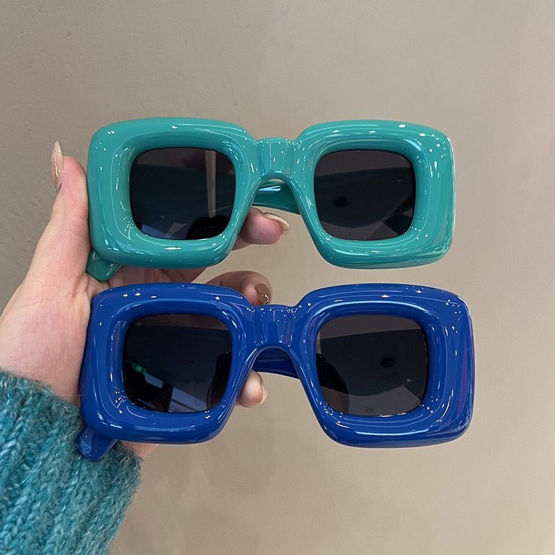 Kính Mát Bơm Hơi Hình Vuông Vui Nhộn Dễ Thương Phong Cách Hip Hop Đường Phố Cho Nam Và Nữ