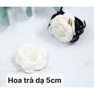Hoa trà chất liệu dạ 5cm