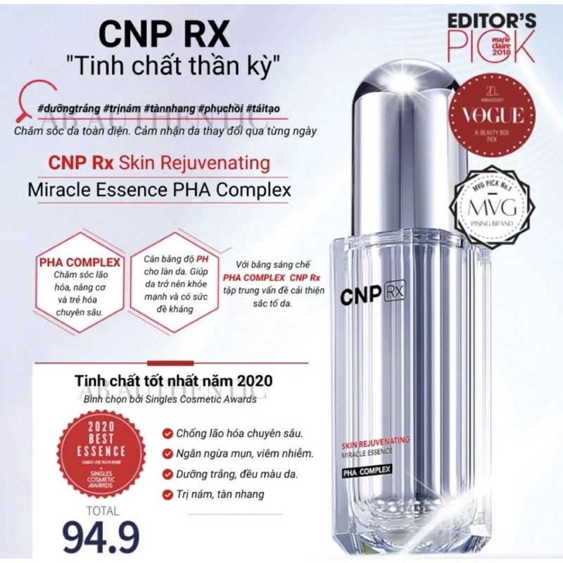 Bộ dưỡng PHA complex skin Rejuvenating Miniature Kit / Miracle Essence / Miracle cream