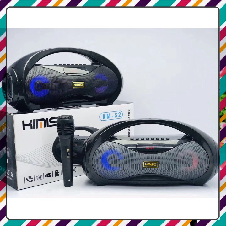 Loa Kẹo Kéo Karaoke KIMISO (KM-S2) Bluetooth 4.1- Tiện lợi - Âm to - Cực đã - Loa bluetooth không dây giá rẻ - Loa