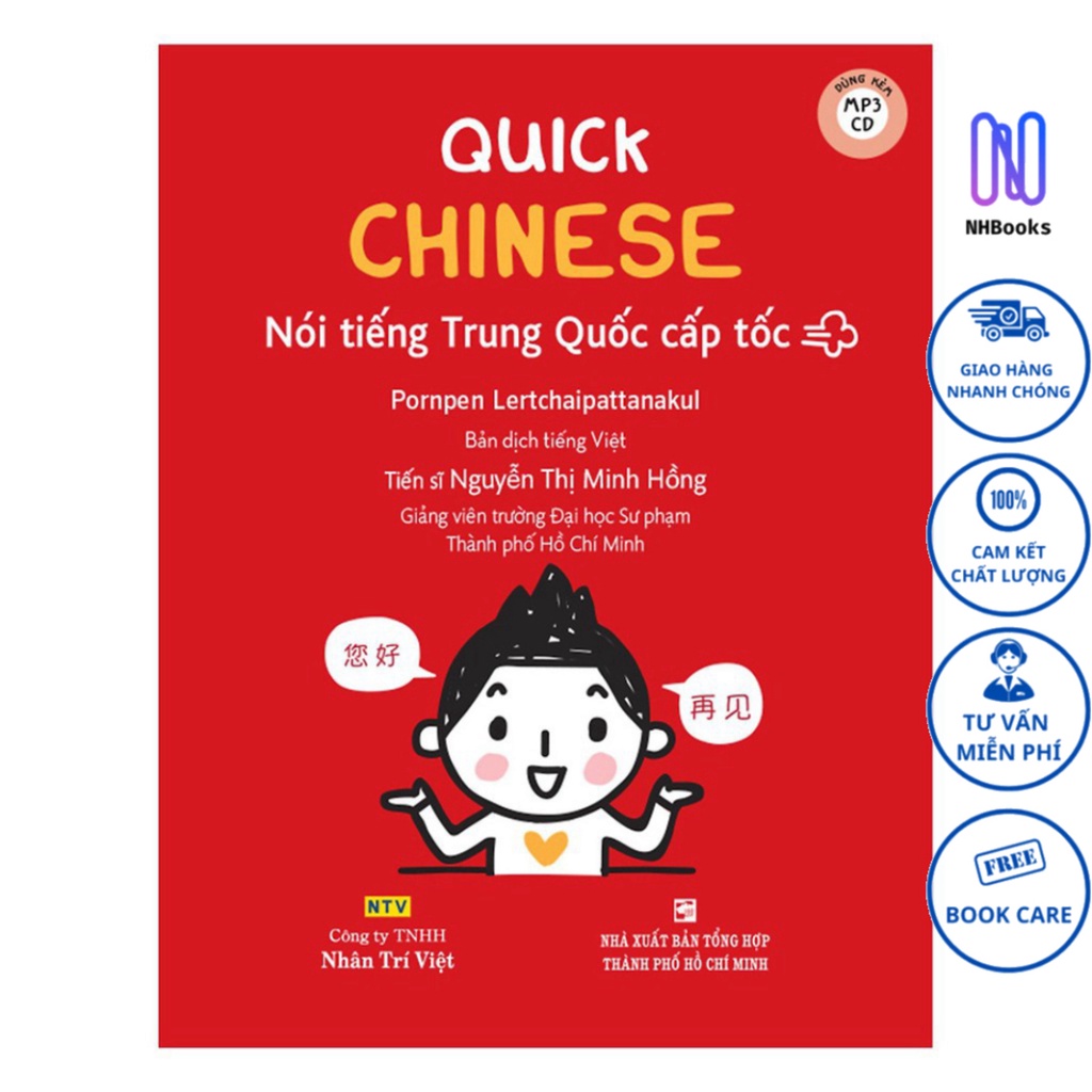 Sách - Quick Chinese – Nói Tiếng Trung Cấp Tốc (Kèm CD) - NHBOOK