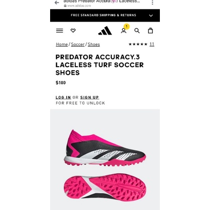 Giày đá bóng sân cỏ nhân tạo ADIDAS chính hãng Predator Accuracy.3 size 41