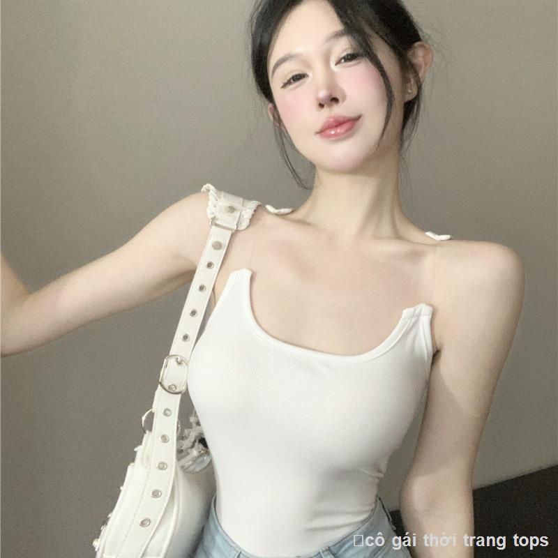 Dây đeo vai vô hình Áo yếm nhỏ phong cách Thái Lan mặc bên trong của phụ nữ khao khát thuần khiết ngọt ngào hot girl ống