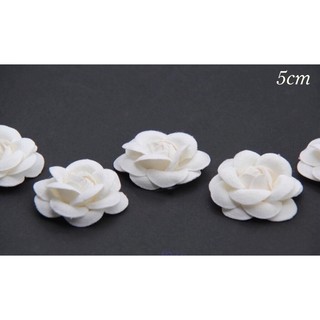 Hoa trà chất liệu dạ 5cm