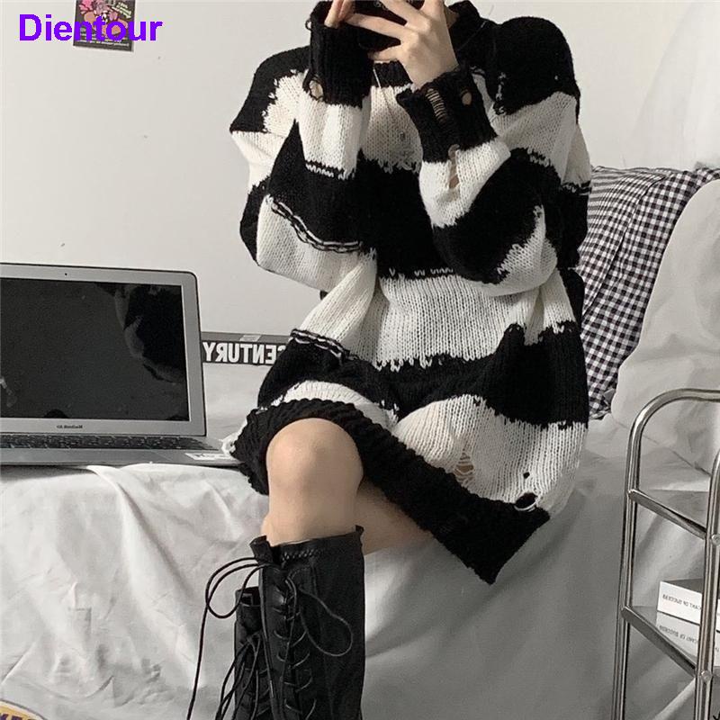 Giao Hàng Trong Vòng 24 Giờ 24 Giờ# Áo Sweater Cổ Tròn Họa Tiết Kẻ Sọc Ngang Phong Cách Hàn Quốc Thời Trang Thu Đông Mới