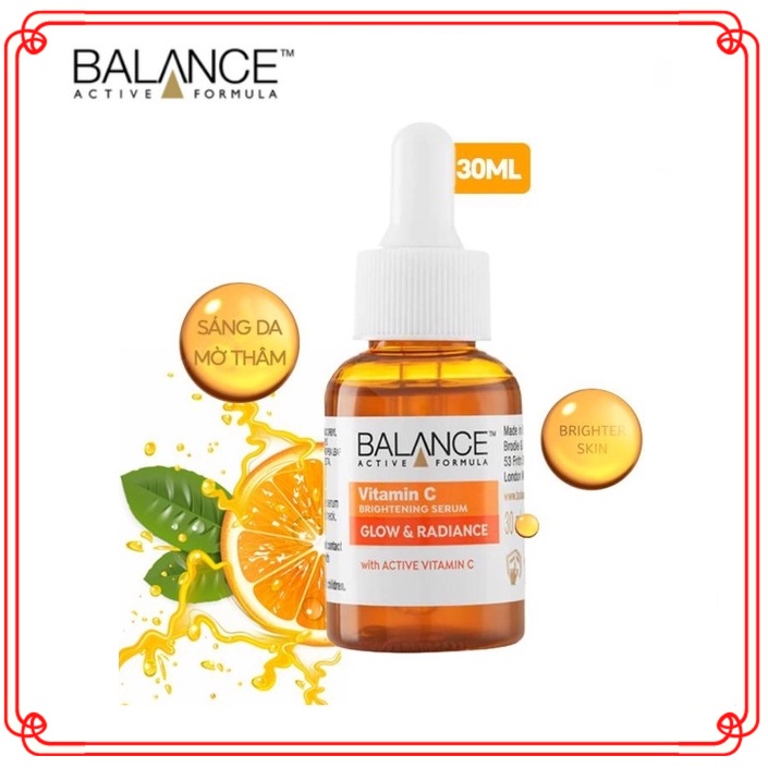 Serum Sáng Da, Mờ Thâm Balance Active Formula Vitamin C Brightening 30ml