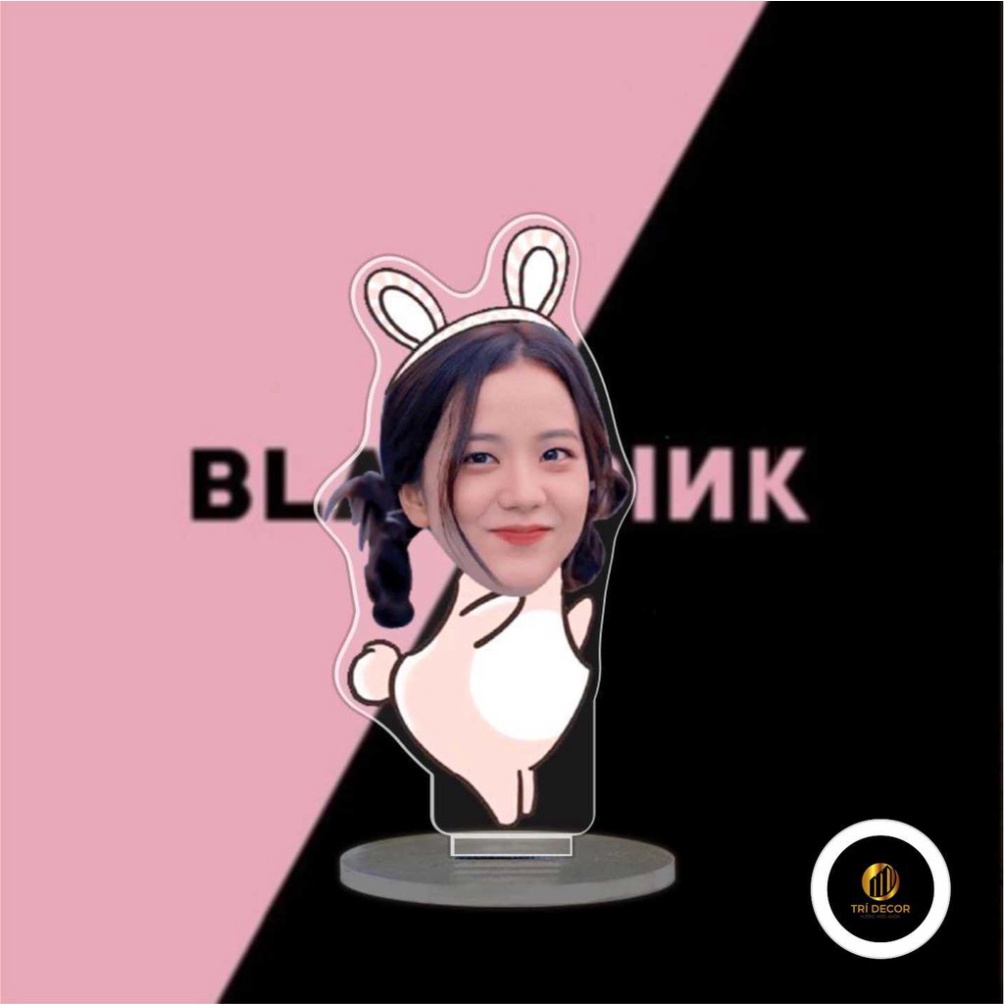 Standee mica siêu dễ thương bền đẹp ghép hình siêu dễ thương của nhóm nhạc Blackpink decor bàn học bàn làm việc