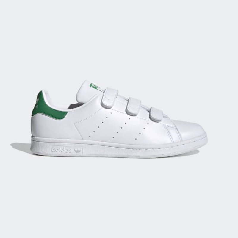Giày adidas stan smith trắng xanh quai dán S82720 [ FREE SHIP ]