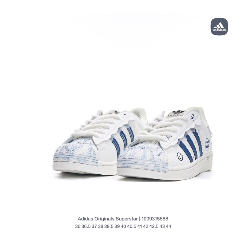 Giày adidas superstar clover trắng sữa DG7787