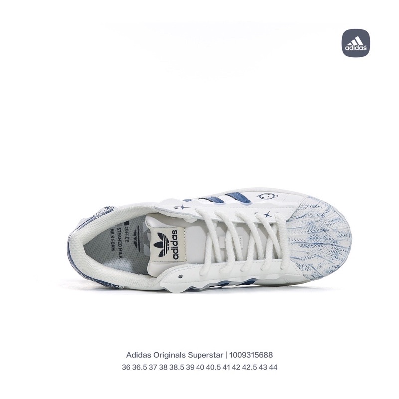 Giày adidas superstar clover trắng sữa DG7787