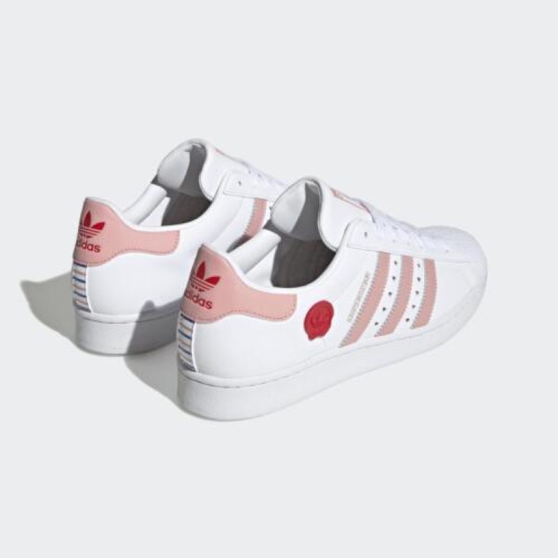 Giày adidas superstar valentidays 2023 trắng hồng IE6976