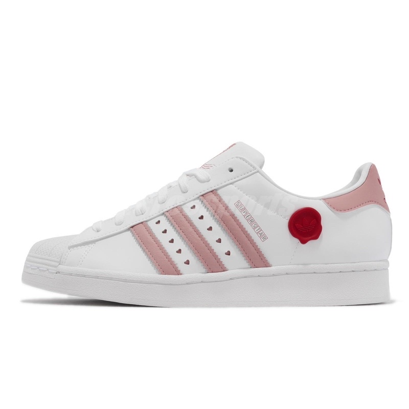 Giày adidas superstar valentidays 2023 trắng hồng IE6976
