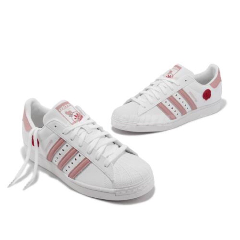 Giày adidas superstar valentidays 2023 trắng hồng IE6976