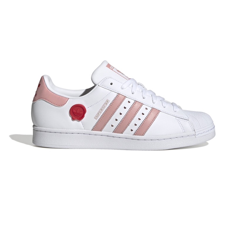 Giày adidas superstar valentidays 2023 trắng hồng IE6976