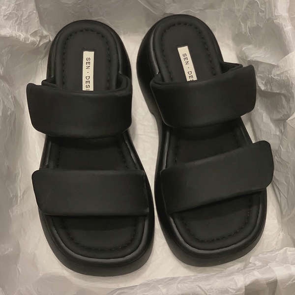 Dép lê đế dày đi bên ngoài mẫu mới mùa hè 2023 nữ