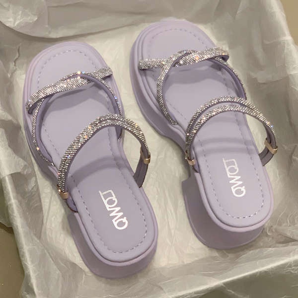 Dép đi bên ngoài mẫu mới mùa hè 2023 nữ đế dày chống trượt