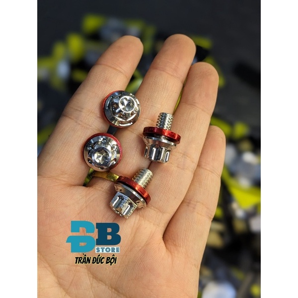 Nút carte và 4 ốc salaya inox 304 gắn hộp sênh