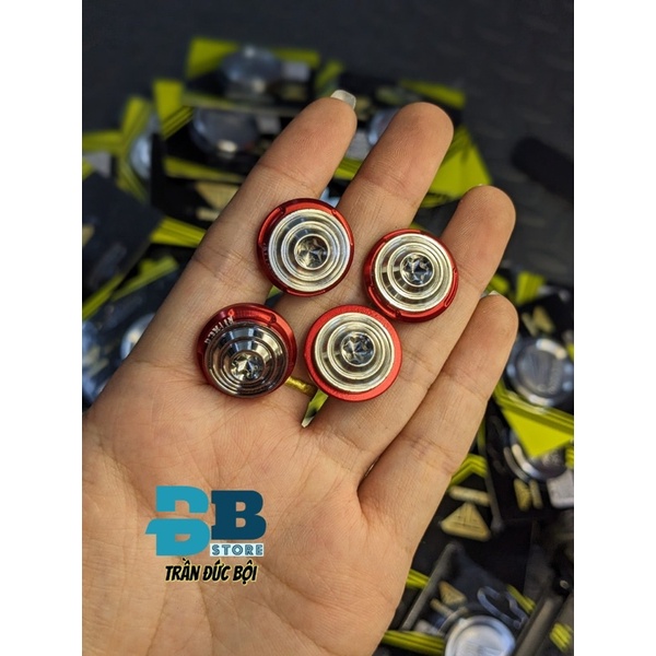 Nút carte và 4 ốc salaya inox 304 gắn hộp sênh