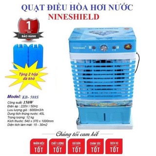 Quạt điều hoà hơi nước 45L HS588A, Quạt hơi nước phun sương tạo ẩm tự động chính hãng