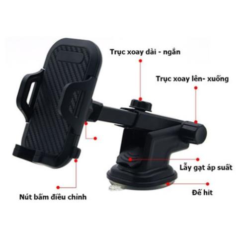Giá đỡ điện thoại trên ô tô gắn taplo và cửa gió điều hòa, kẹp điện thoại ô tô cực kì chắc chắn | BigBuy360 - bigbuy360.vn