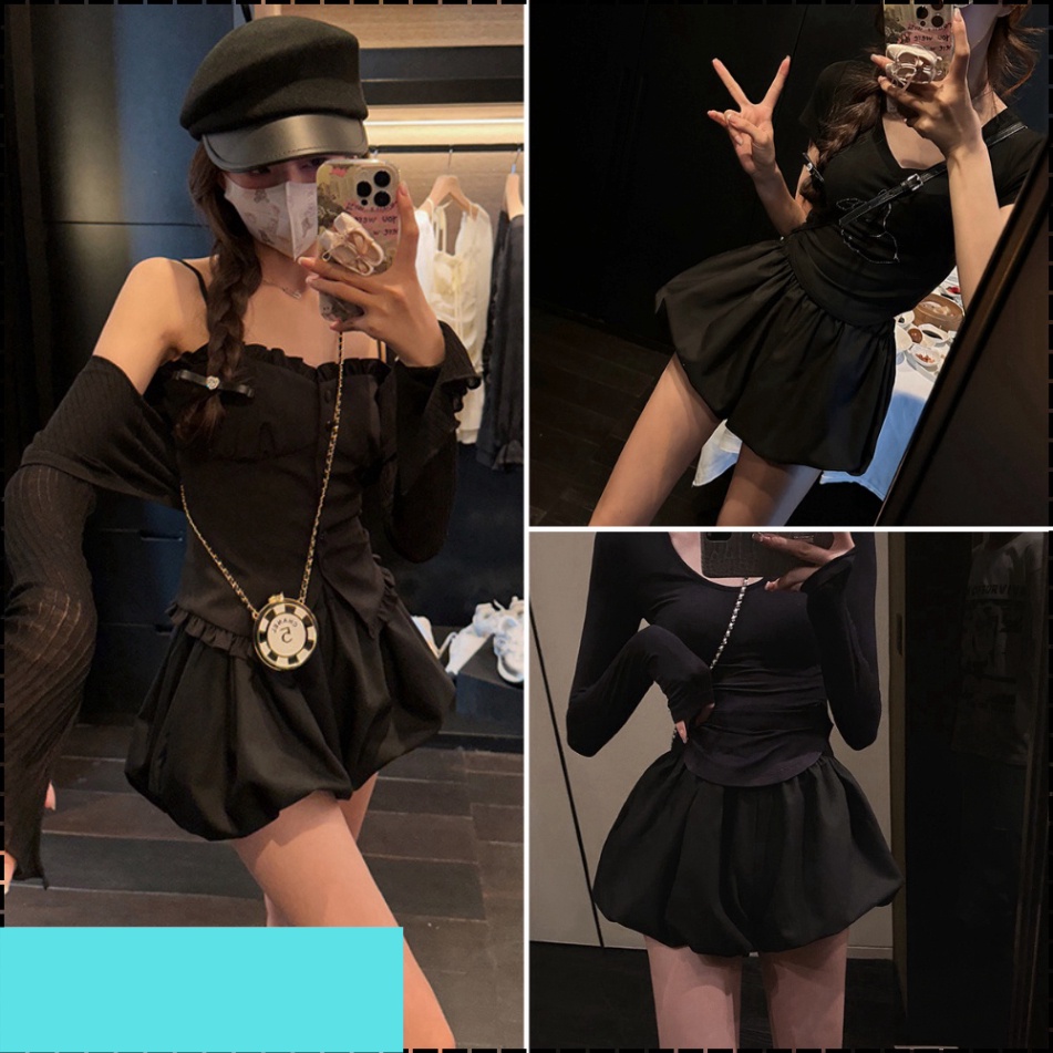 Quần đùi nữ bí, quần nữ ngắn chất voan đẹp mềm mịn size S M L SKUQ-38A1 1990clother