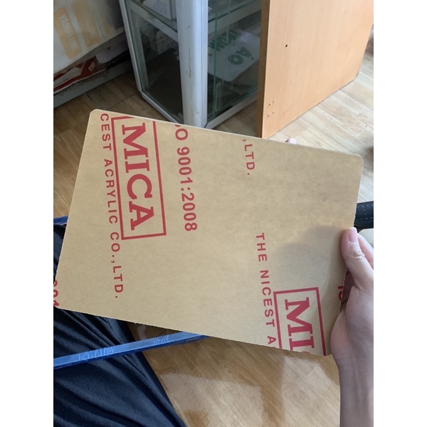 Hộp biển số mica trước sau vuông và dài đời củ