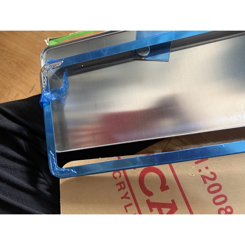 Hộp biển số mica trước sau vuông và dài đời củ