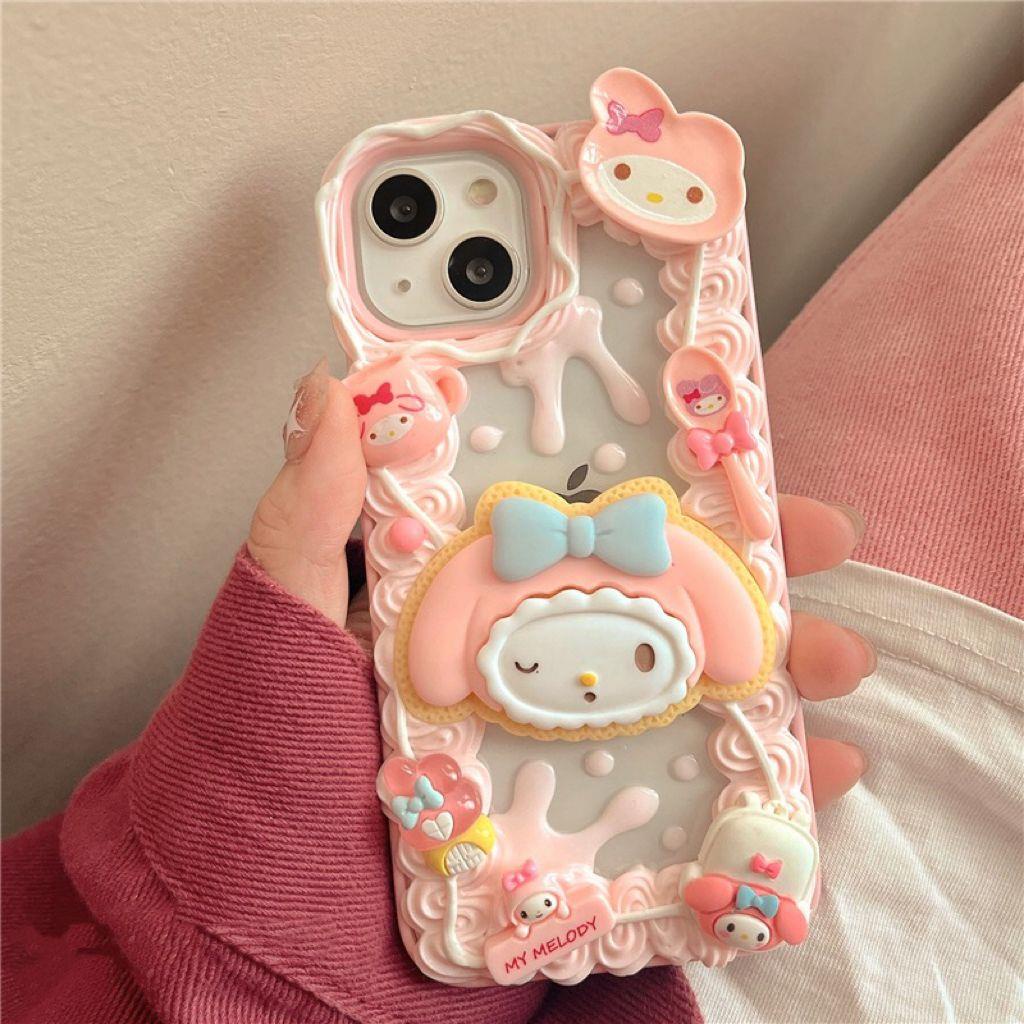 Ốp Điện Thoại Họa Tiết Sanrio Dễ Thương Dành Cho Iphone 13 14 Pro Max 12 11