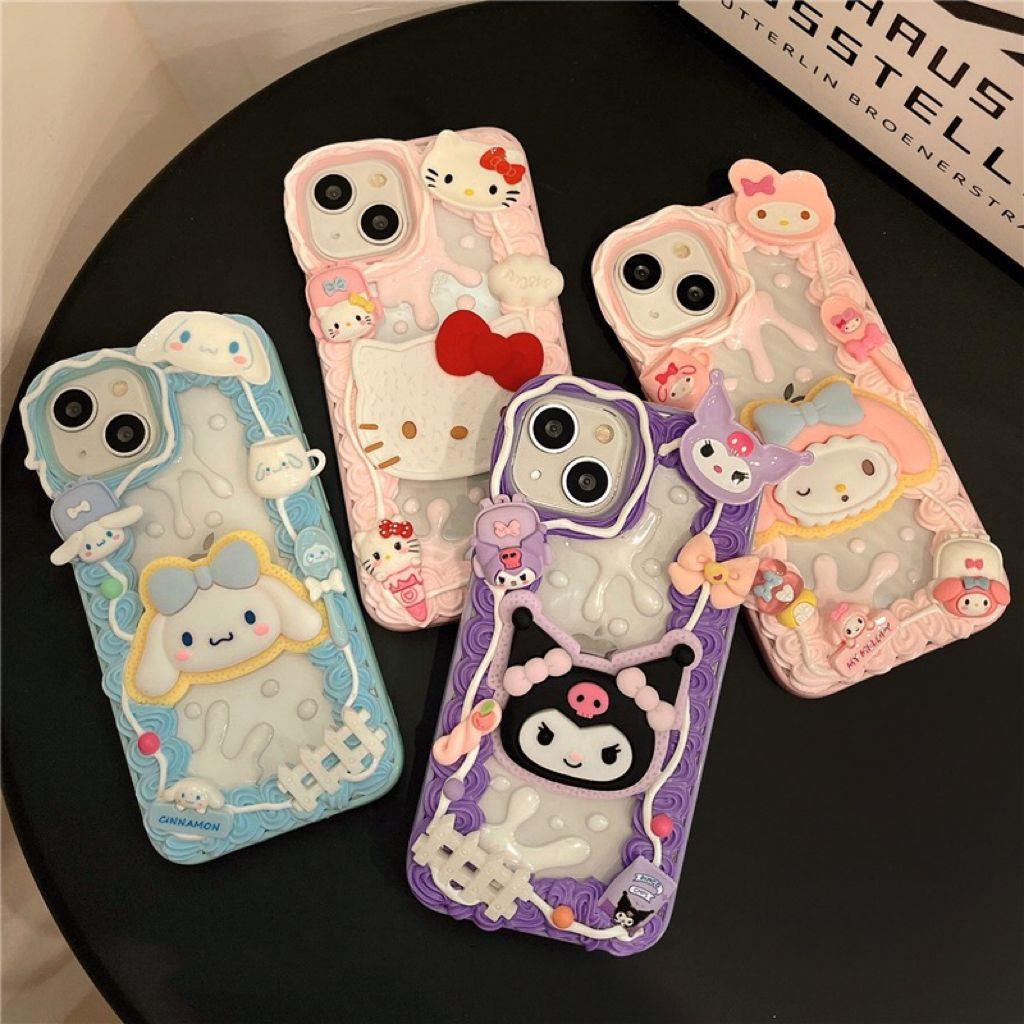 Ốp Điện Thoại Họa Tiết Sanrio Dễ Thương Dành Cho Iphone 13 14 Pro Max 12 11