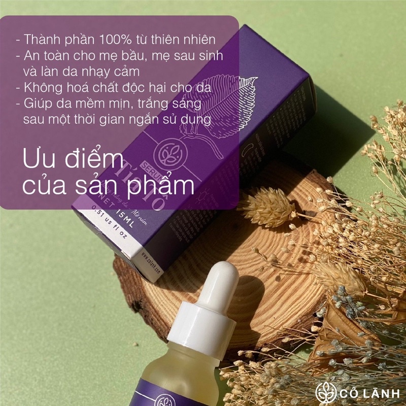 Serum dưỡng da tía tô cấp ẩm, ngừa mụn, mờ thâm nám