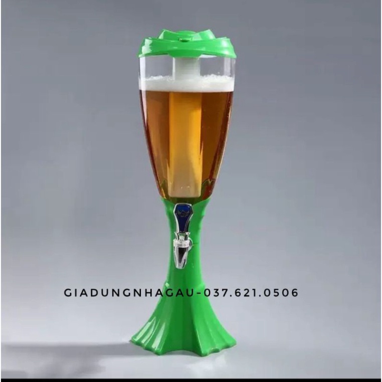 (CHUẨN LOẠI 1)Tháp bia, tháp đựng nước hoa quả 3L có đèn led AM