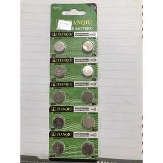 Pin nút áo ag10 lr1130 tianqiu vỉ 10 viên