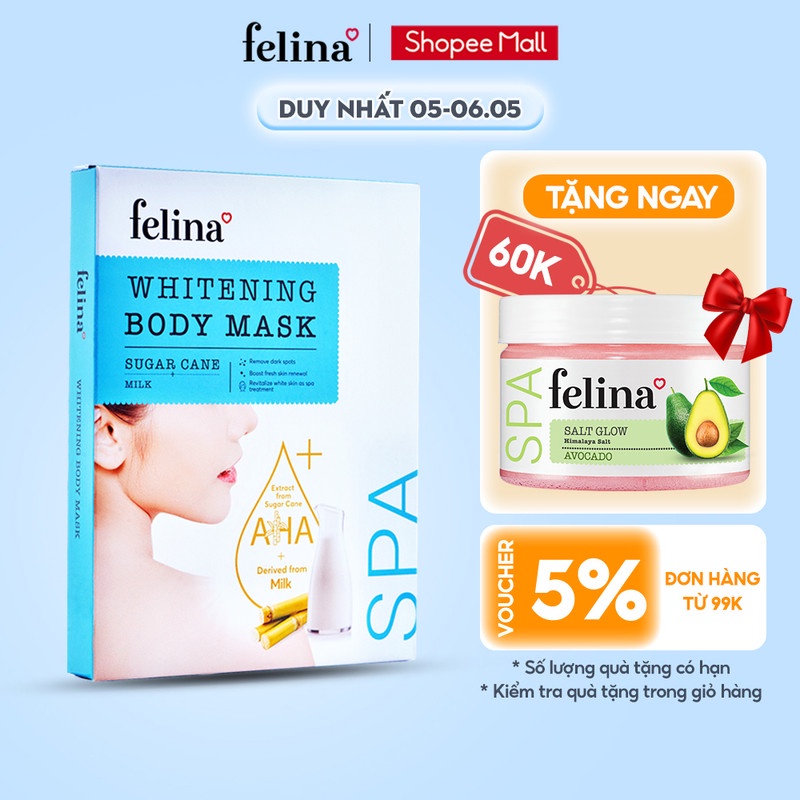 Kem Tắm Trắng Da Toàn Thân Felina Home Spa 120g chiết xuất  AHA từ Đường Mía & Tinh Chất Sữa 100% thiên nhiên | BigBuy360 - bigbuy360.vn