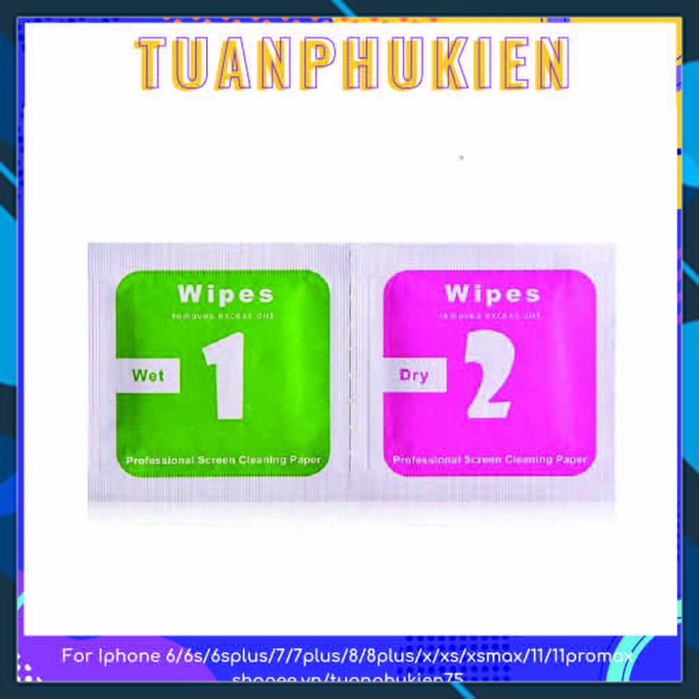 Giấy Lau Kính Cường Lực ⚡ Combo 2 Miếng Vệ Sinh Màn Hình Điện Thoại Đa Năng ⚡ Phụ kiện điện thoại giá sỉ -PKTN75