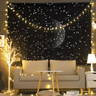 Tranh Vải Treo Tường, Thảm Vải Treo Tường Trang Trí Phòng Ngủ/ Phòng Khách (Tặng Móc Treo) - Simple House