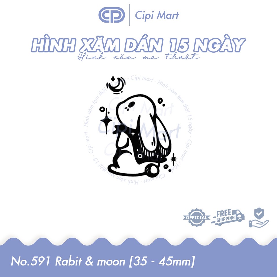 CIPI MART - Hình xăm tạm thời 15 NGÀY - chống nước, cọ xát 591
