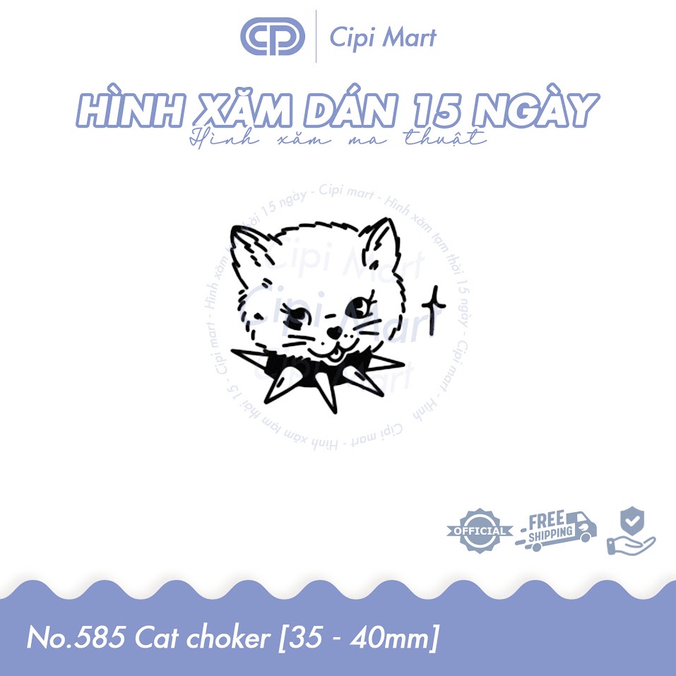 CIPI MART - Hình xăm tạm thời 15 NGÀY - chống nước, cọ xát 585