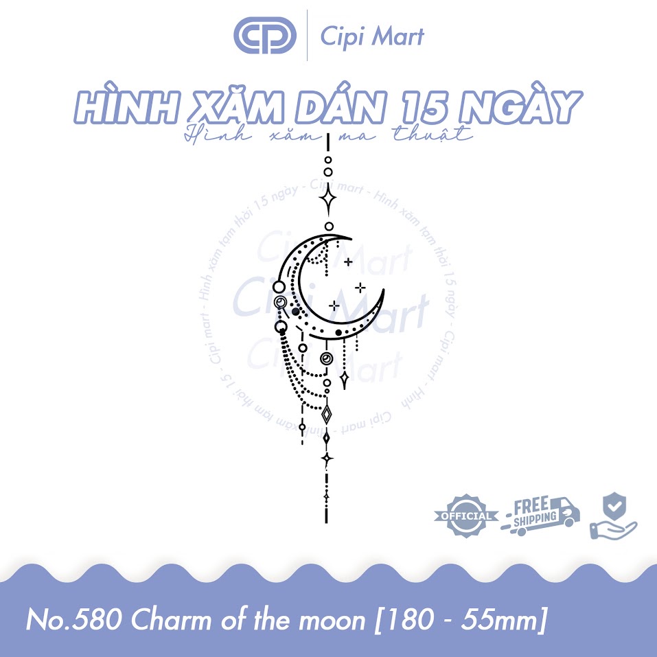 CIPI MART - Hình xăm tạm thời 15 NGÀY - chống nước, cọ xát 580