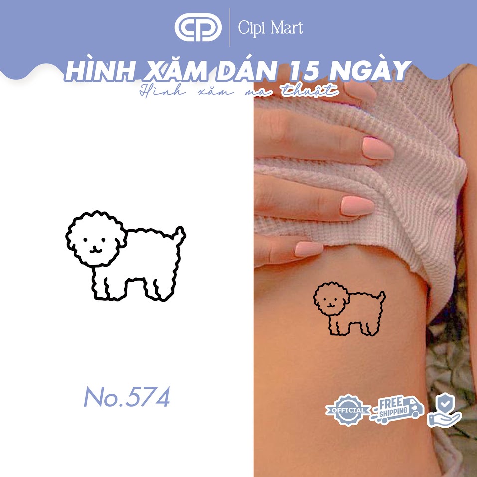 CIPI MART - Hình xăm tạm thời 15 NGÀY - chống nước, cọ xát 574