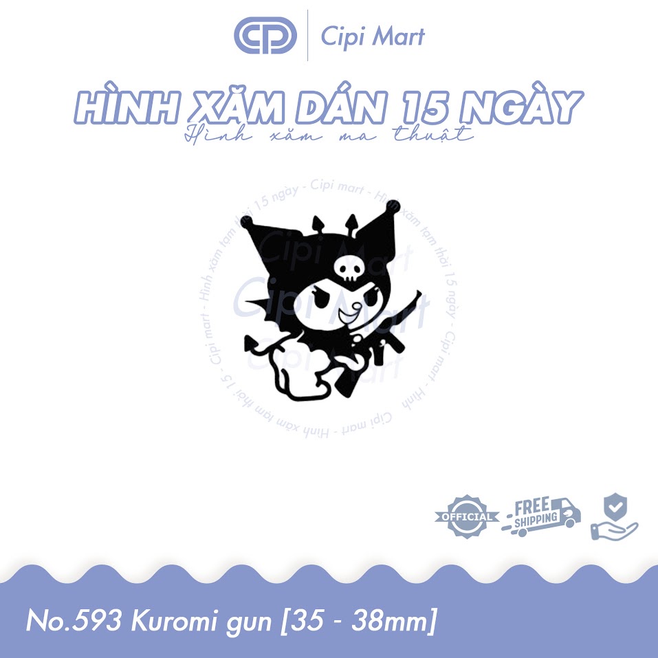 CIPI MART - Hình xăm tạm thời 15 NGÀY - chống nước, cọ xát 593