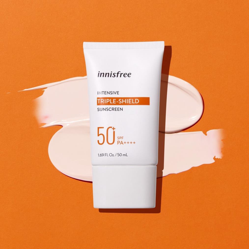 Kem chống nắng lâu trôi tăng cường innisfree Intensive Triple-shield Sunscreen SPF50+ PA++++ 50 mL