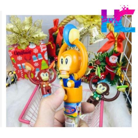 Kẹo đồ chơi hình chú khỉ chiêng vỗ tay - hang_chuan