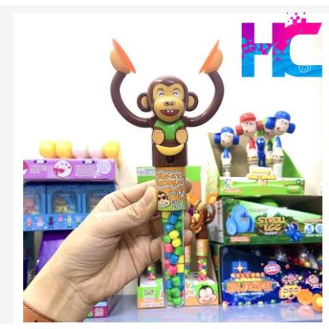 Kẹo đồ chơi hình chú khỉ chiêng vỗ tay - hang_chuan