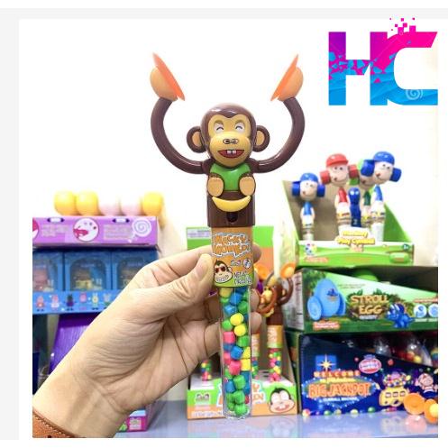 Kẹo đồ chơi hình chú khỉ chiêng vỗ tay - hang_chuan