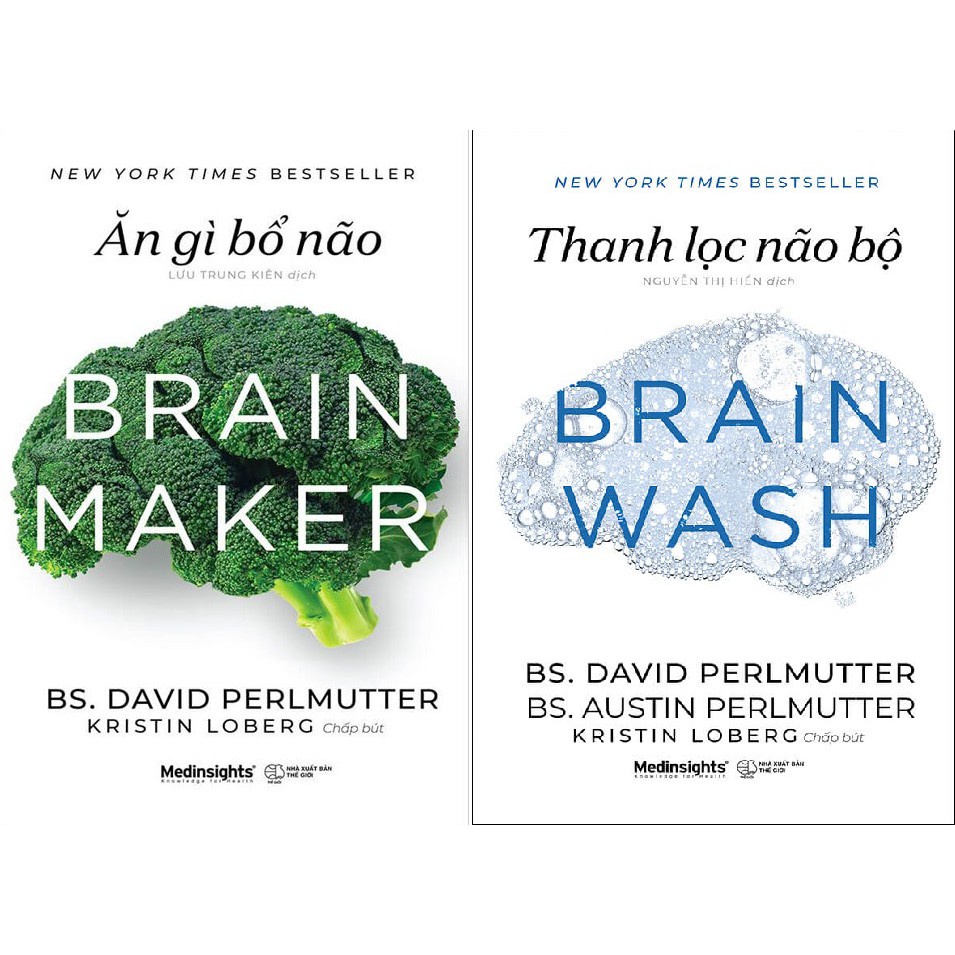 Combo Sách - Thanh Lọc Não Bộ + Ăn Gì Bổ Não